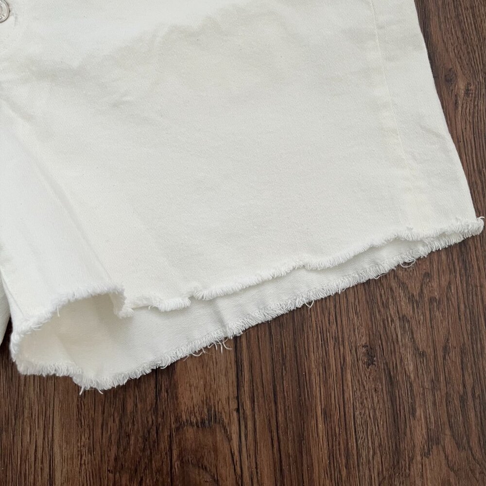 J.Crew Ivory High Rise Button Fly Denim Shorts 33 - Picture 10 of 11